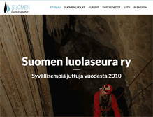 Tablet Screenshot of caving.fi